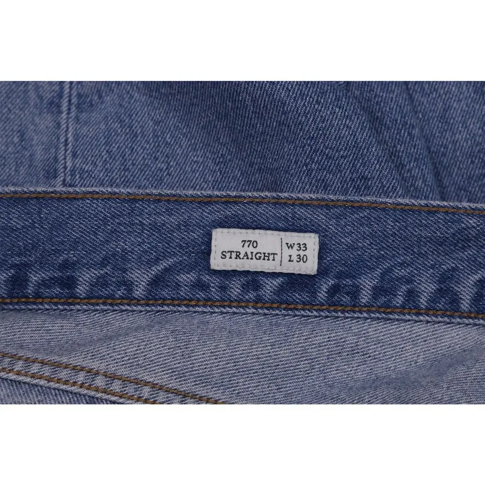 J Crew Men's 770 Straight-fit Light Wash Jeans 33x30 NWT New